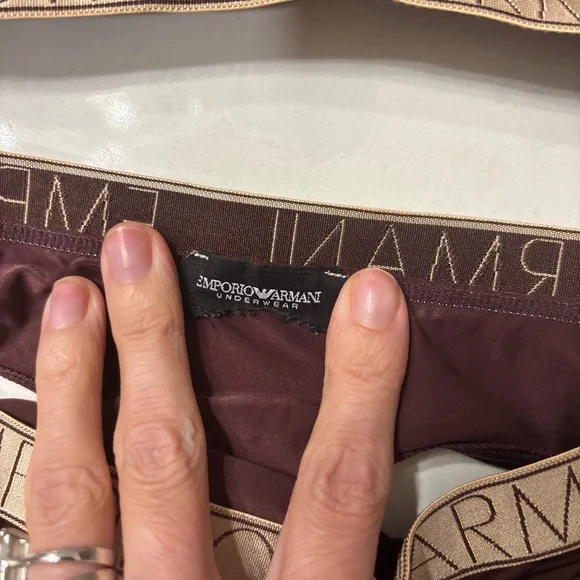 Emporio Armani Women's Chocolate Brown Bra Set - Picture 2 of 4